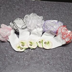 NWT Colorful Ruffled Girl's Socks Set